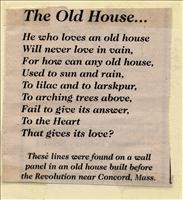 The Old House (Poem)